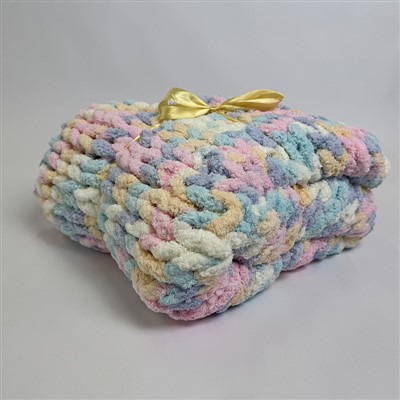 手作りのニットブランケット